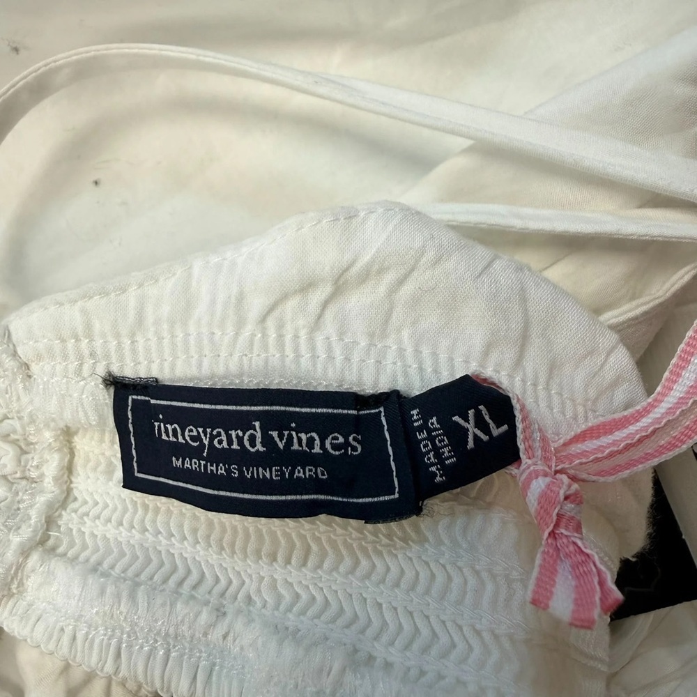 Vineyard Vines White Eyelet Inset Maxi Dress - New - Size XL - Picture 7 of 7